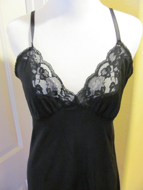 black lace full slip