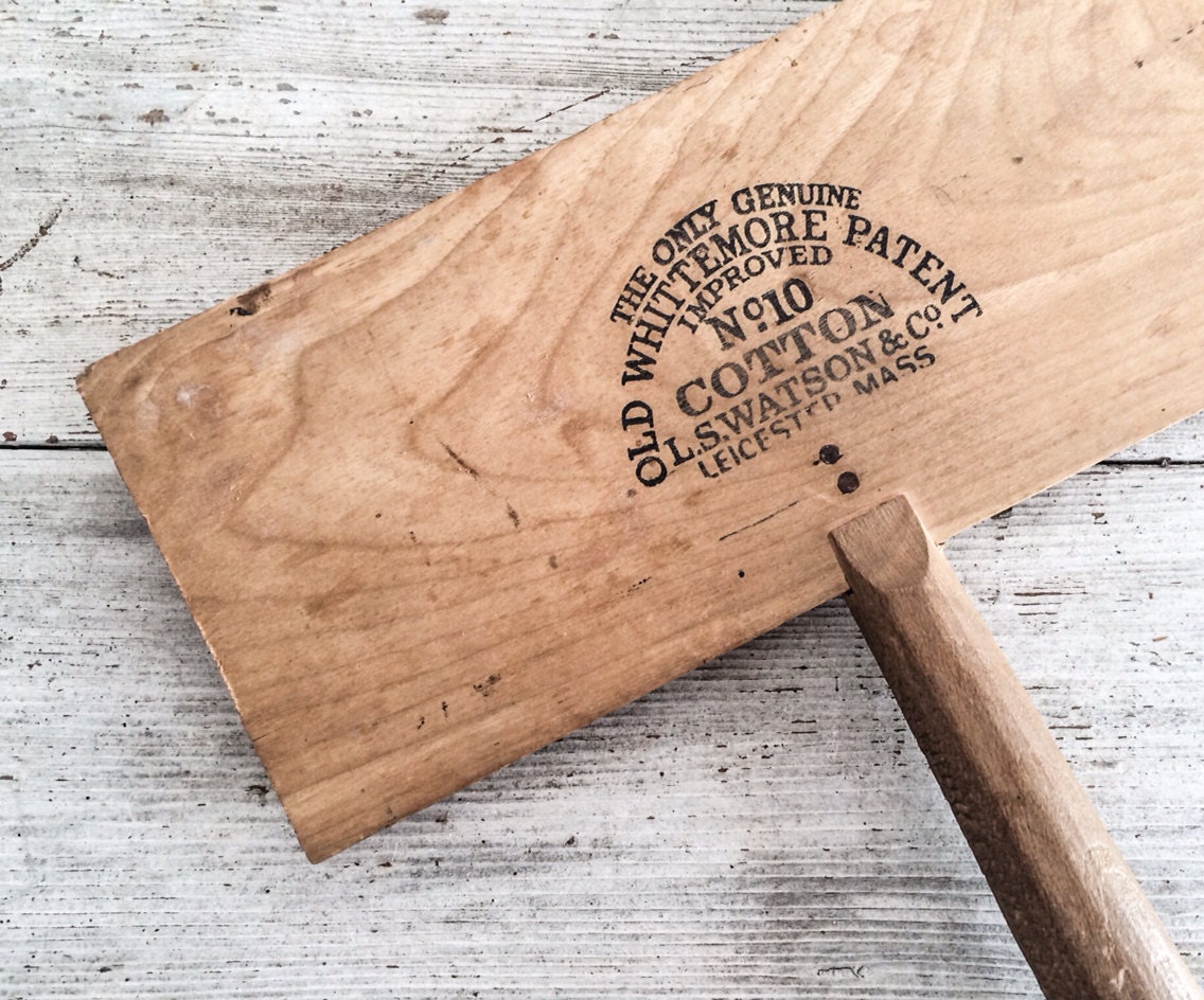 Single Antique Cotton Carder Hand Card Wool Carder Carding