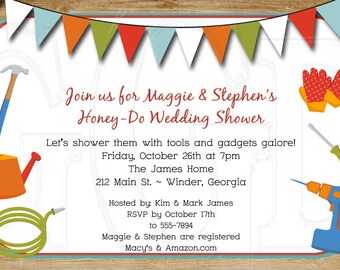 Honey Do Wedding Shower Tools Shower-Digital File