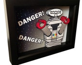 Lost in Space Robot 3D Pop Art Print 1960s Television Sci Fi Artwork Poster