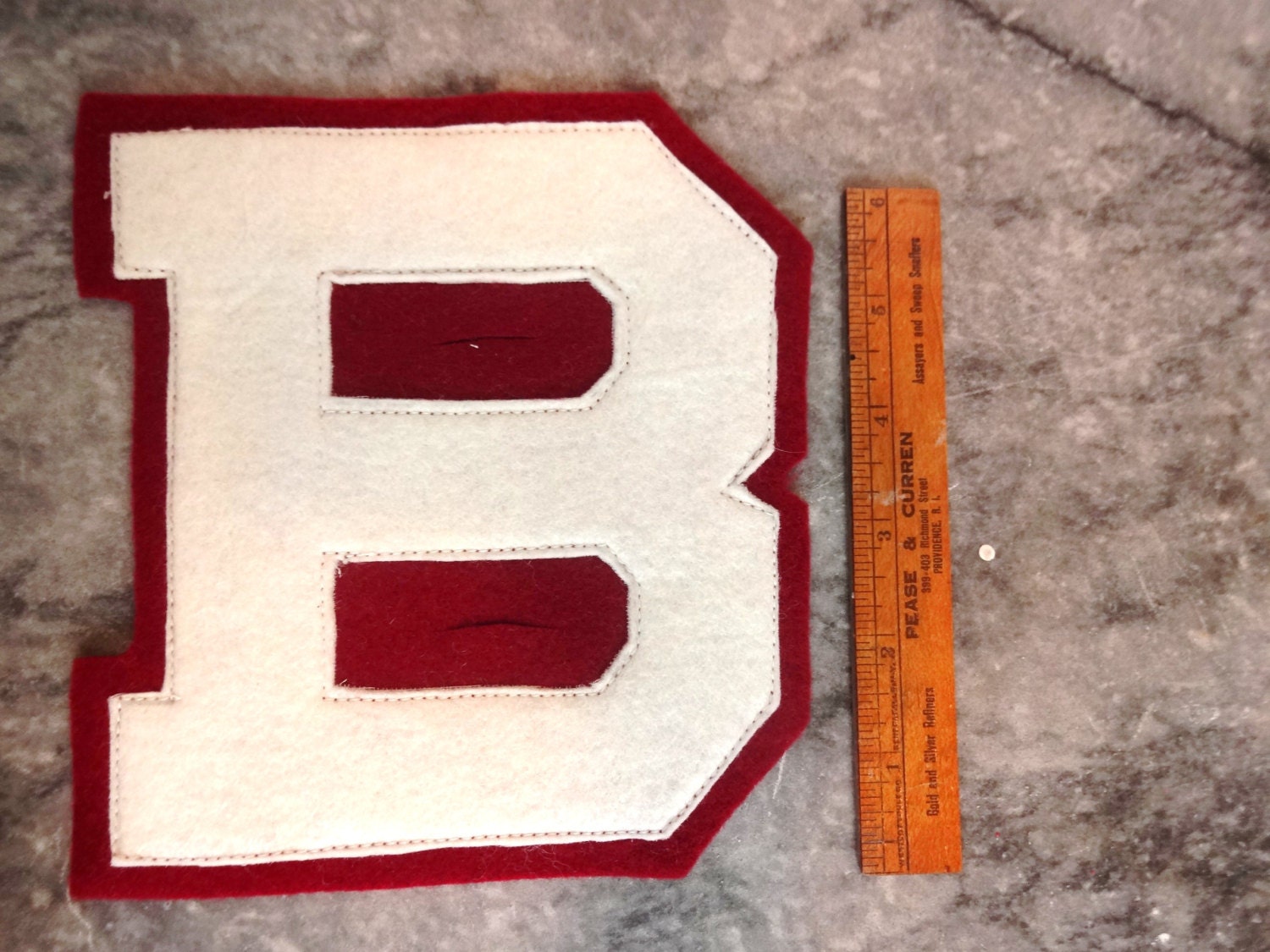 B Vintage Varsity Letter Sweater Patch