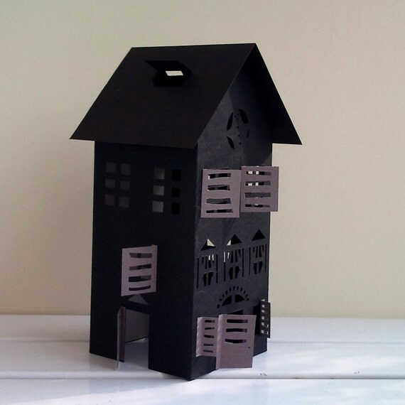 Cardboard Halloween Haunted House