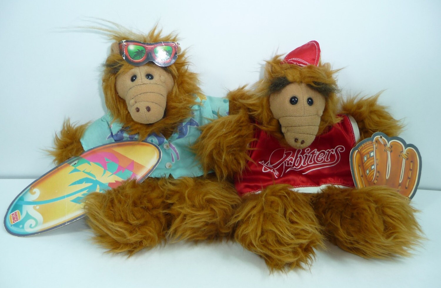 Pair of ALF Hand Puppets Burger King Surfer & by treasuresNtoys