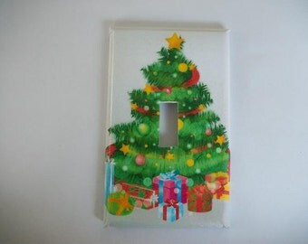 SWITCH PLATE COVER - Christmas Tree