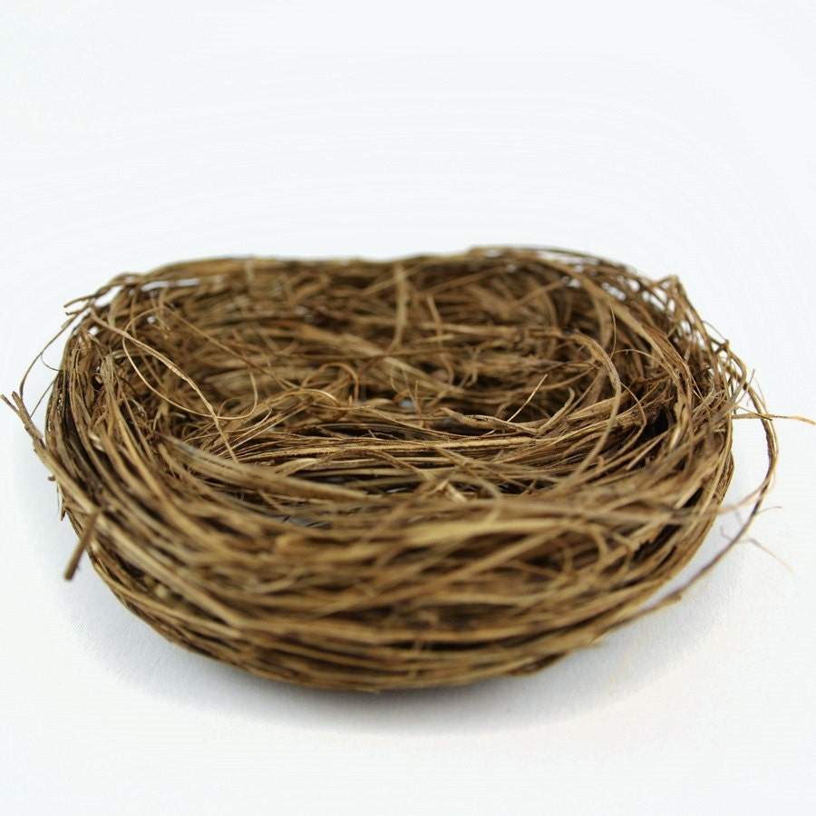Wild Grass Nest Artificial Bird's Nest 4 Inches