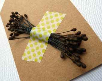 Vintage Bronze Brown Floral Stamens