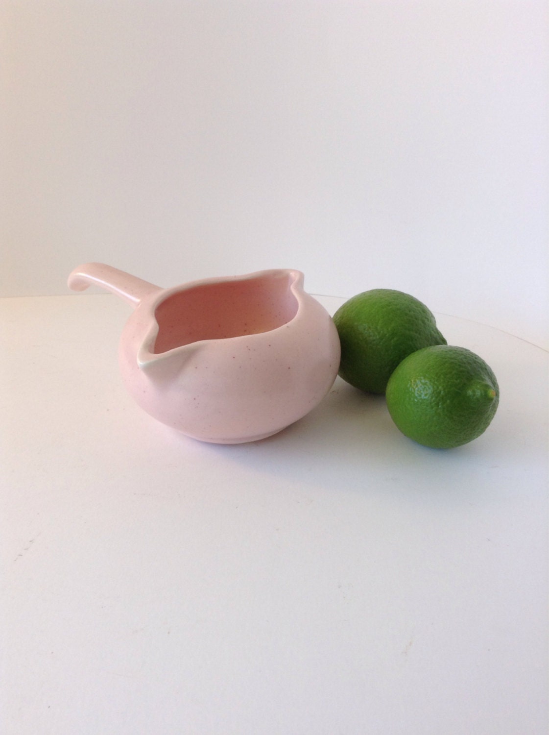 Mid Century Vintage Pink Gravy Boat