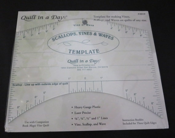 Quilt In A Day Scallops Vines & Waves Template