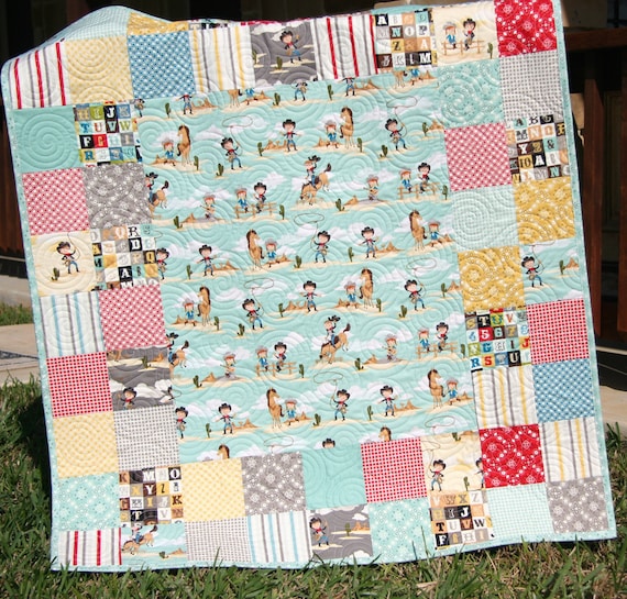 Western Baby Quilt Boy or Girl Gender Neutral by ...