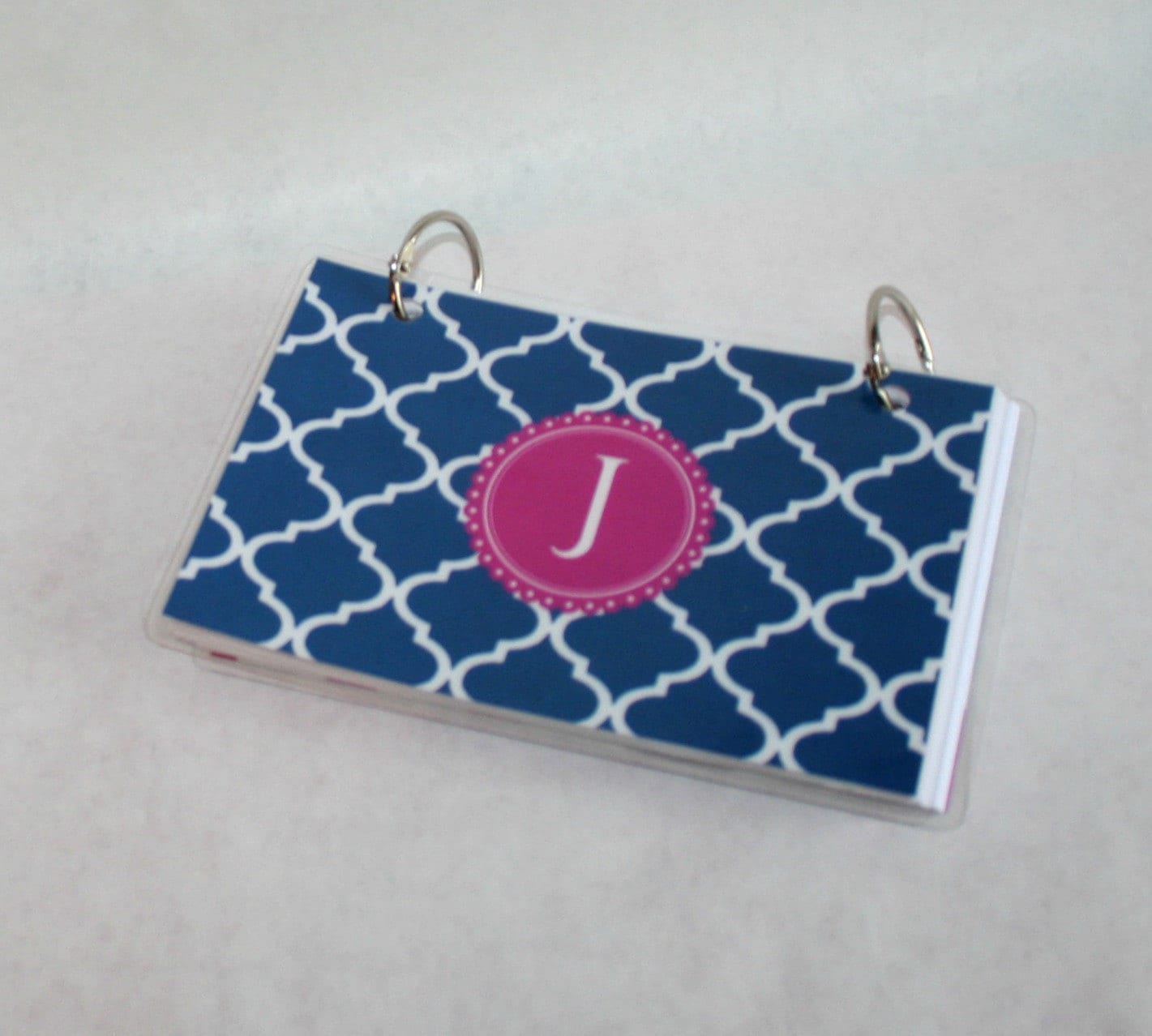 Index Card Binder 3 x 5 Index Card Holder Personalized