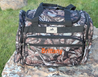 Black Camo Duffle Bag Tote FREE Shipping! Browning Deer Personalize or monogram Included