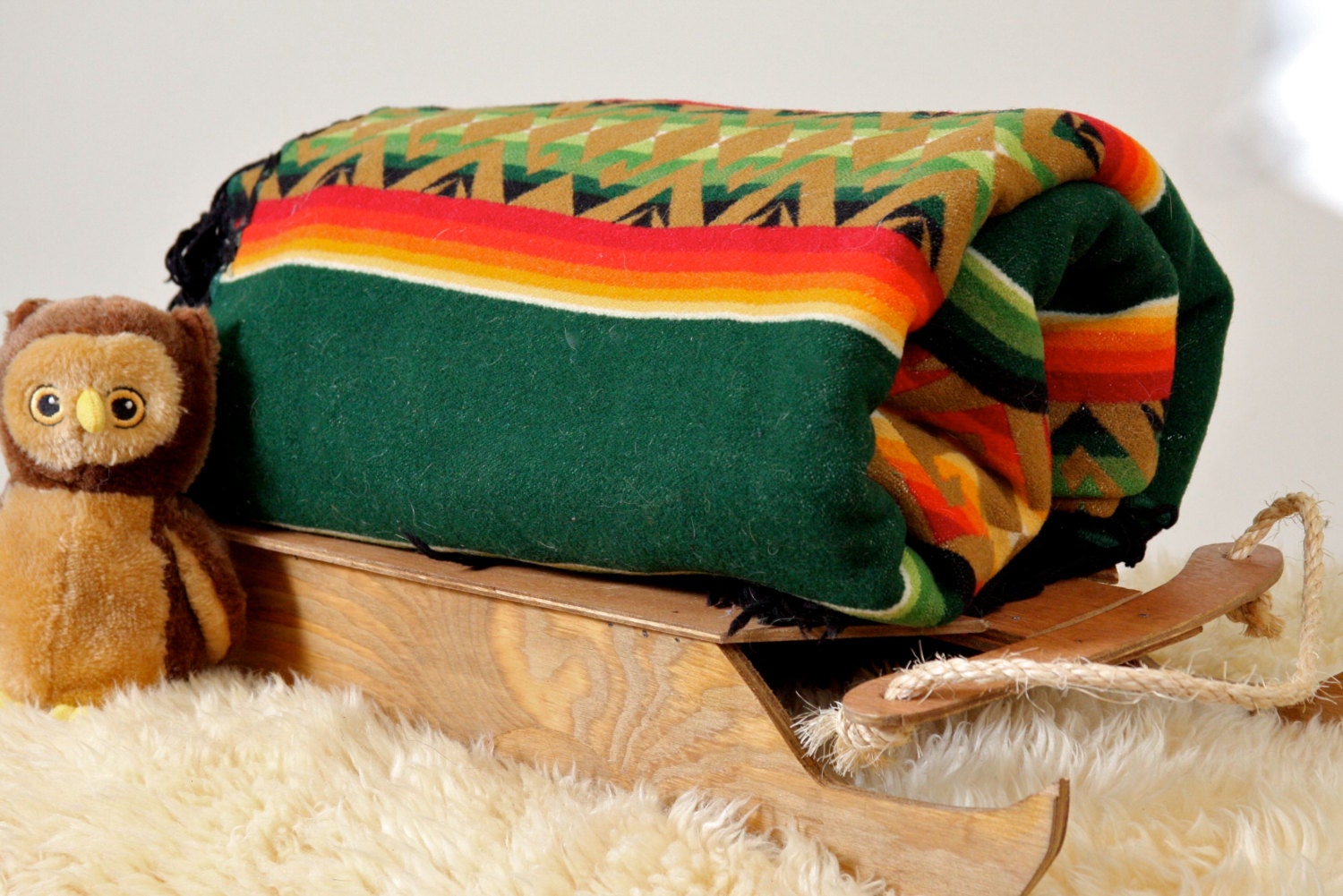 Beaver State Pendleton Wool Blanket Southwest by rubybubble