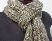 Knitted Scarf - Camel Spray