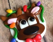 EDIBLE (Fondant Toppers) - Santa & his Reindeer Il_170x135