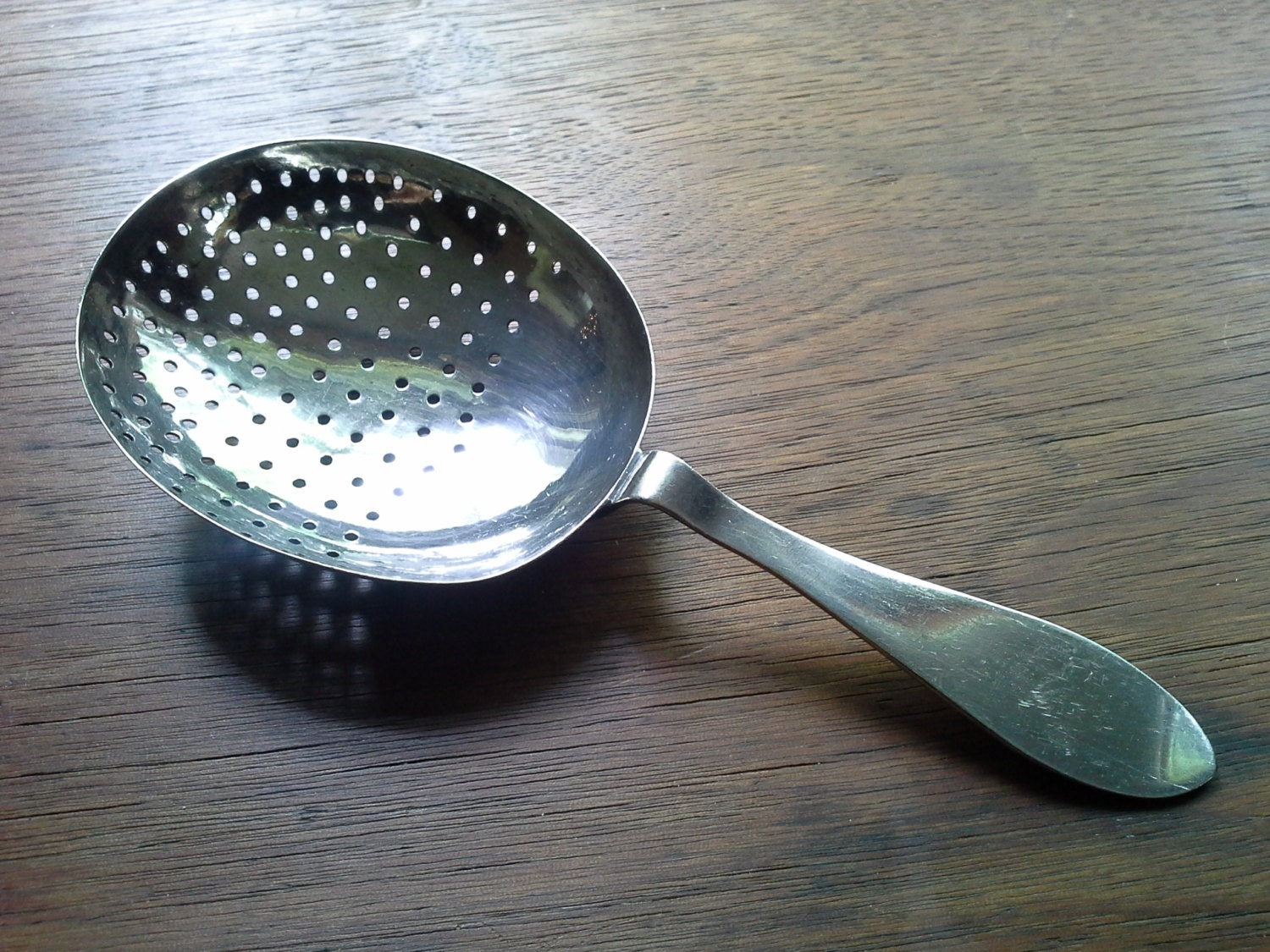 1847 Rogers Bros. Silverplate Antique Julep Strainer 1890s Haute Juice