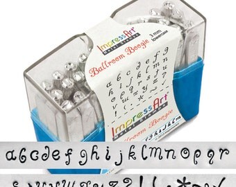 ImpressArt 3mm Ballroom Boogie Lower Case Alphabet Stamp Set - (4958)/1