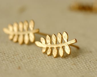 10pcs( 5 pairs) 15X10mm Gold Color Plated Earrings Posts with Suspension