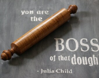 Acorn Rolling Pin, Large Traditional Pin, Bakers Rolling Pin, Wedding Gift