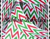 Christmas Chevron grosgrain ribbon Christmas Il_170x135