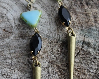 BO-806 Boucles d'oreilles vintage spike earrings