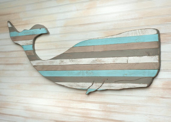 Pallet Whale Wooden Nautical Art Beach House Decor