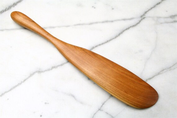 handmade wooden spurtle kitchen utensil wooden spatula carved