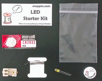 NEW COLORS - Starter LED e-Textile Sewing Kit