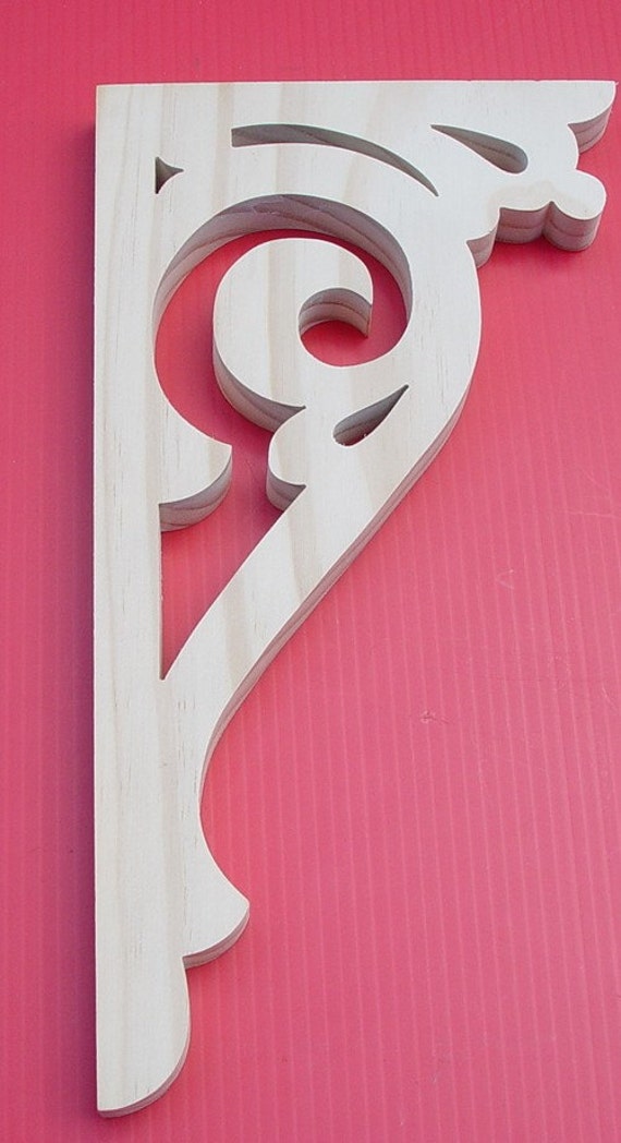 Victorian Gingerbread Wood Brackets / Shelf Brackets / Porch