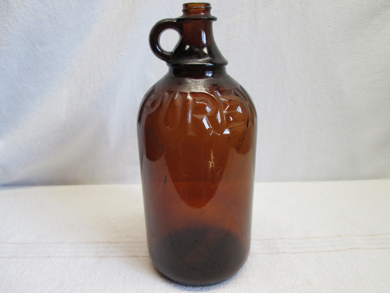 Purex Bleach Bottle Amber Glass by HeyJunkman on Etsy