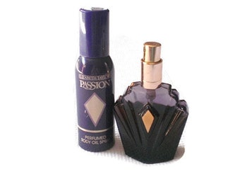 vintage 90's Passion perfume, Elizabeth Taylor - 2/3 full with Body oil spray