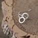 Small Circles Silver Earrings / Tiny Hammered Sterling Earrings / Little Everyday Basics by burnish