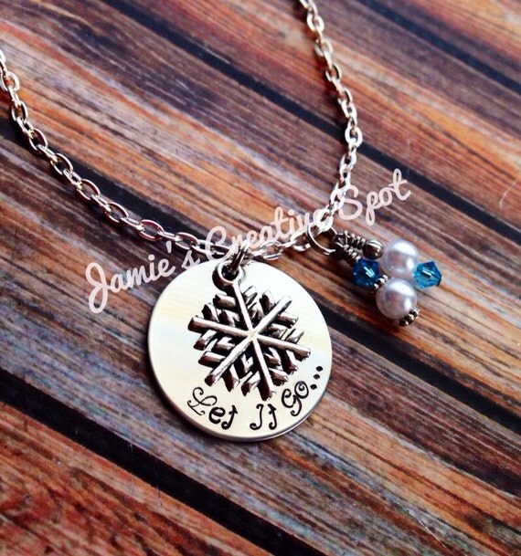 Frozen Inspired Personalized Hand Stamped by JamiesCreativeSpot