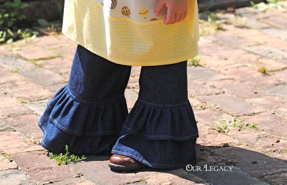 Double Ruffle Jeans 2 colors to choose from size 12 month to