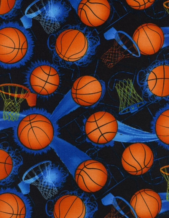 Basketball cotton fabric from Timeless Treasures SPORT-C1230