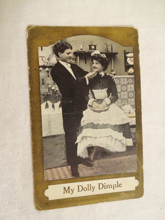 Antique Postcard My Dolly Dimple French Maid by ChellesTreasure