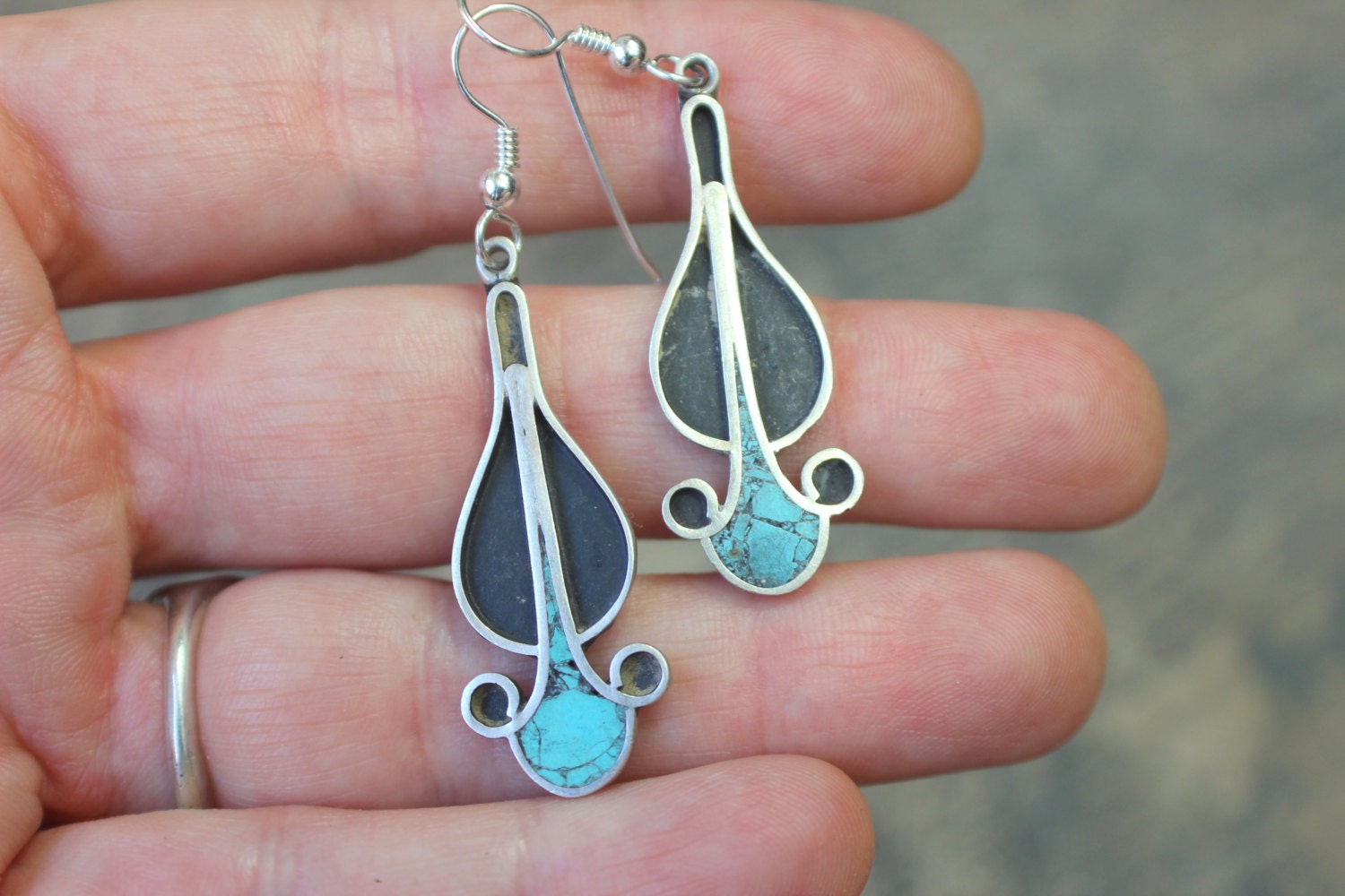 Taxco Earrings / Vintage Sterling and by SouthwestVintage on Etsy