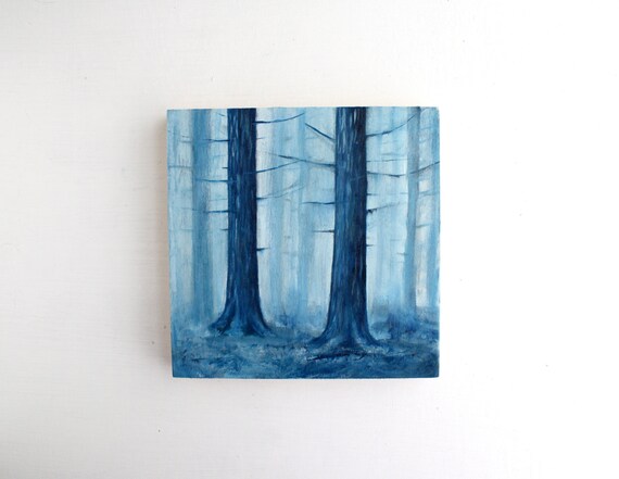 Forest Oil Painting - 6 x 6