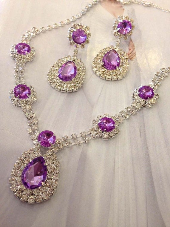 Custom order for Dominique Wedding jewelry set bridesmaid