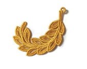 1 Lace Feather, Perfect for Wedding Favors, Ornament, Tag for Gift Box (A) 1 Lace Feather, Perfect for Wedding Favors, Ornament, Tag for Gift Box (A)