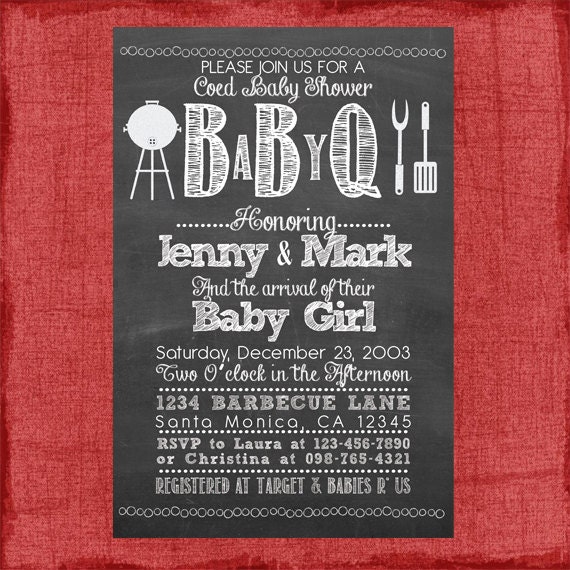 Printable Coed Baby Shower Invitations 3