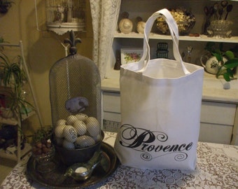 Reusable grocery bag, gift bag, canvas tote, cotton tote, gym bag, commuter bag,