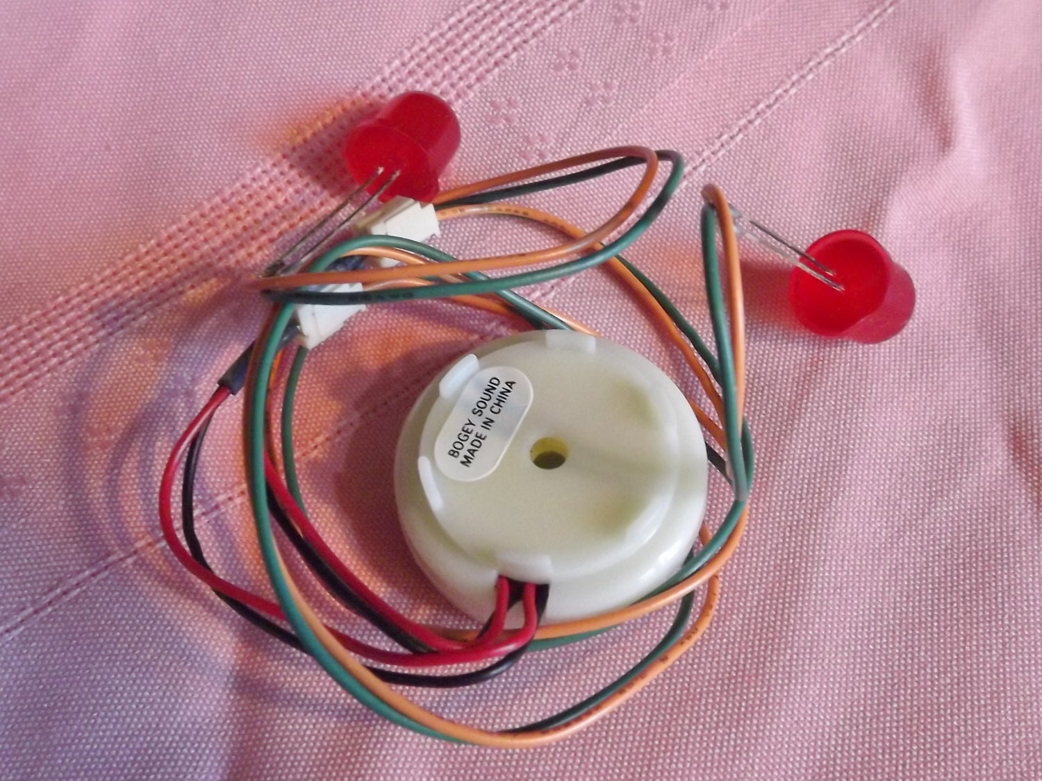 Scary Halloween Sounds Push button Music Box with Flashing Red