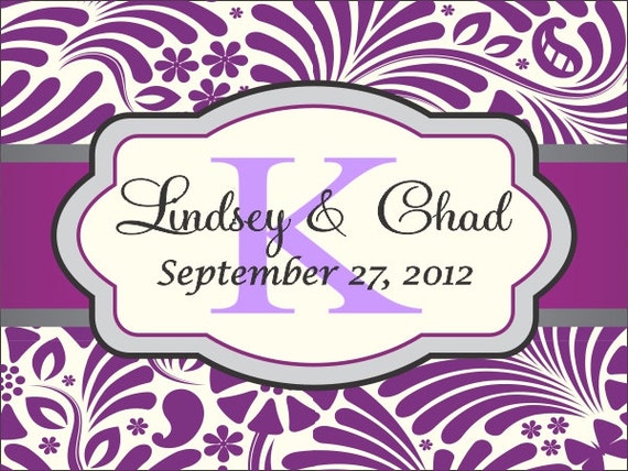 50 4x3 Wedding Stickers - Printed Welcome Bag Labels Il_570xn