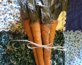 primitive burlap carrots