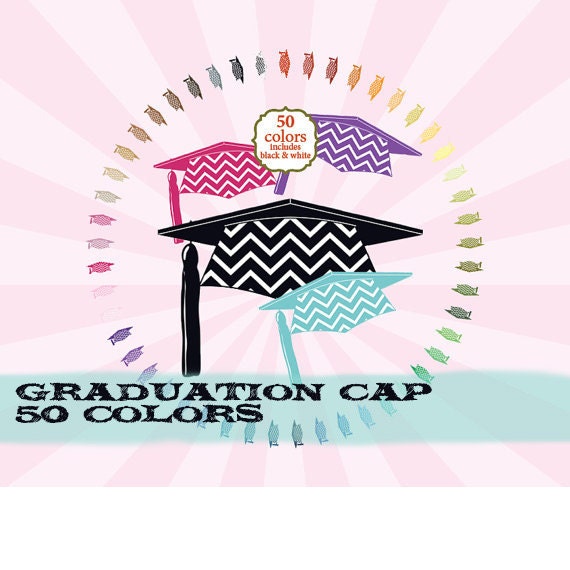 Graduation clipart clip art, college clipart clip art, high school clipart clip art Chevron : c0288 v301 50 Il_570xn