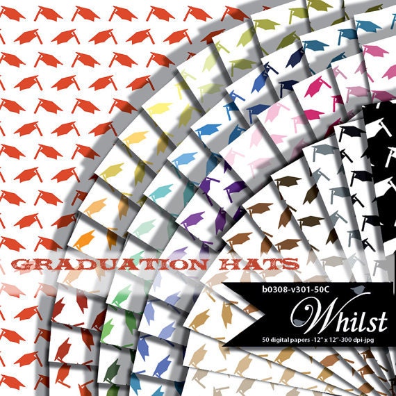 SALE Graduation digital photo book, grad scrapbooking, graduation digital paper, graduation Invitation : b0308 v301 50C Il_570xn