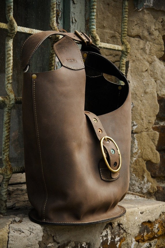 shoulder bag leather brown