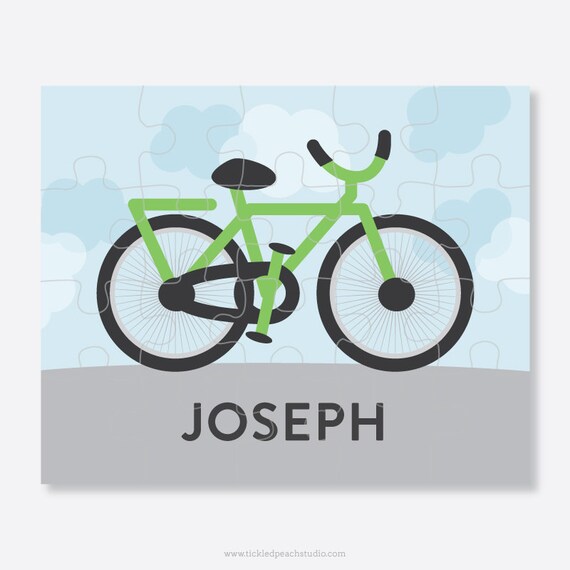 Personalized Puzzle for Kids - Bicycle Puzzle / Bike Il_570xn