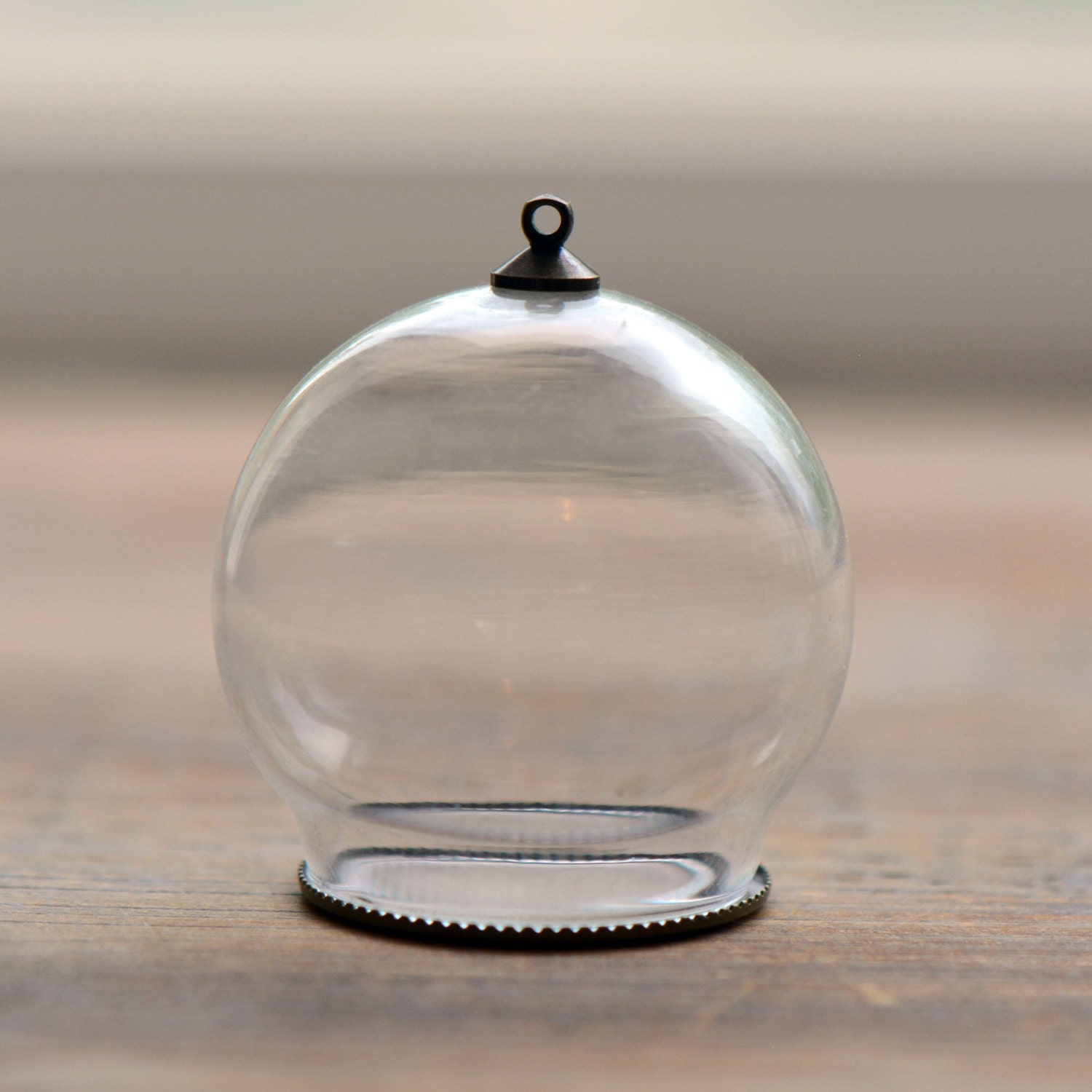 1 LARGE Clear Globe Glass Bottle Pendant by ingredientsforlovely