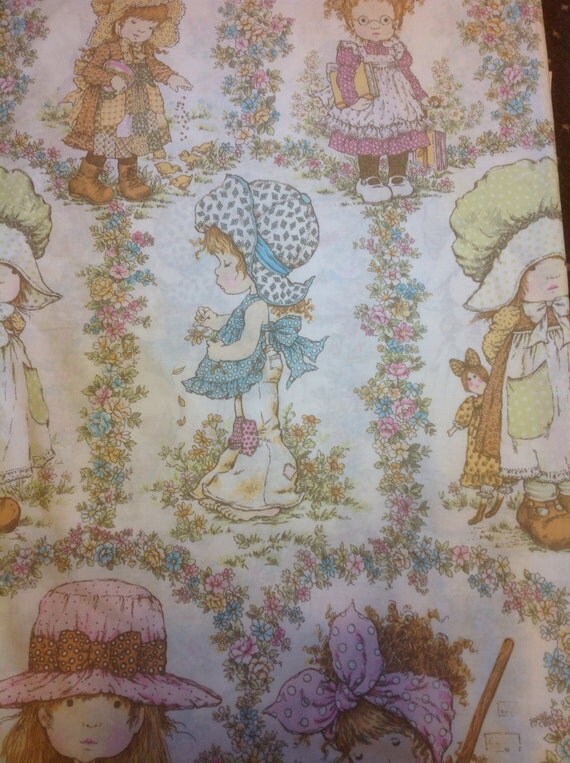 Vintage kitsch fabric Sarah kay holly hobbie single duvet